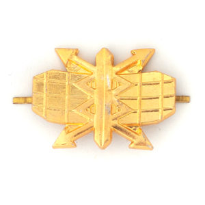 Эмблема петличная метал РТВ ВВС зол (пара)