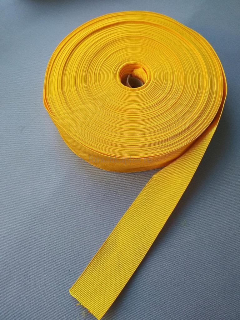 Галун шелковый желтый 30мм