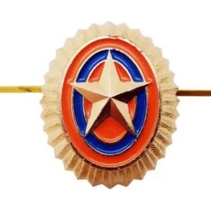 Кокарда МЧС малая нов/обр, золотая (металл)