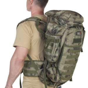 Камуфляжный тактический рюкзак (камуфляж Росгвардии Атакс, 75 л)