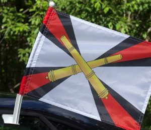 Флаг на автомобильном флагштоке РВиА 30х45см